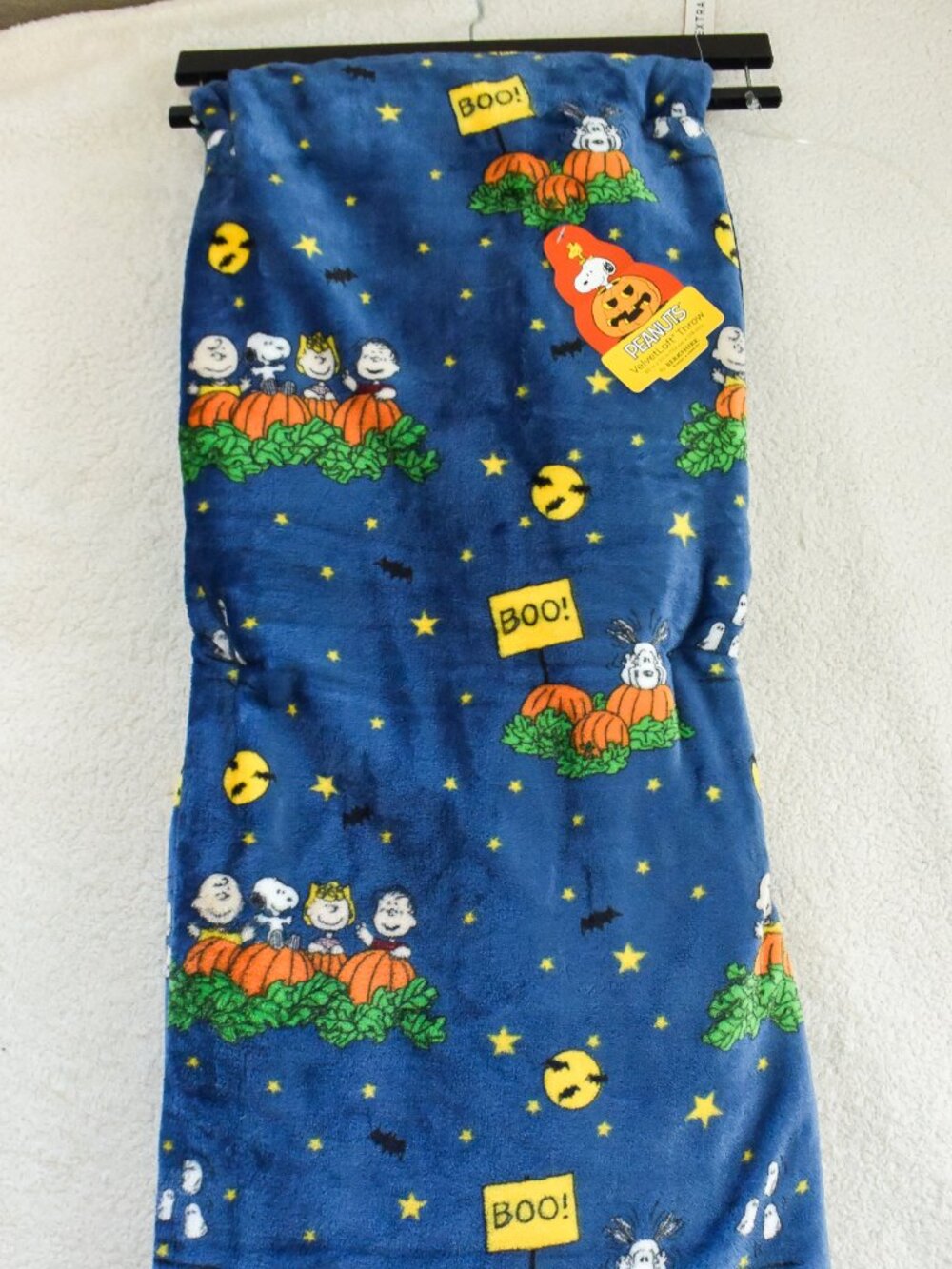 *Peanuts* Snoopy Charlie Brown Halloween Pumpkin Blanket Throw - 60x70 Berkshire